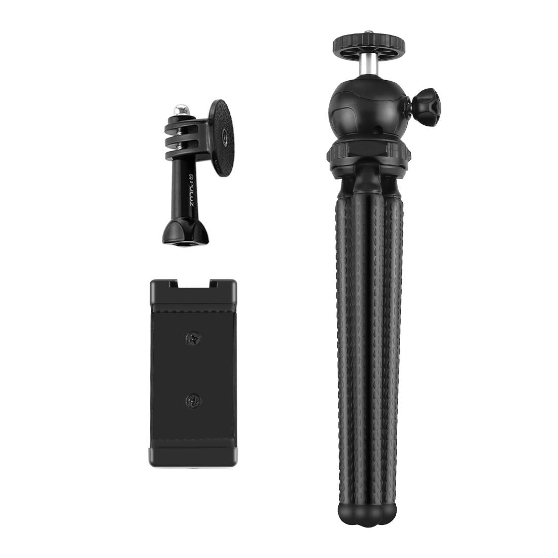 Flexible Mini Octopus Tripod with Ball Head and Phone Clamp