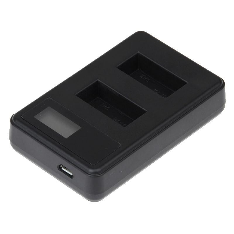 Lcd Screen Dual Battery Charger for Gopro Hero3 with Charging Capacity Display