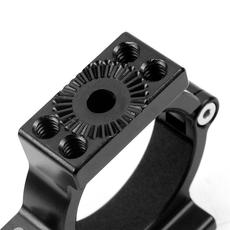 Microphone Mount for Smooth 4 Handle Gimbal Stabilizer - Hot Shoe Adapter Ring