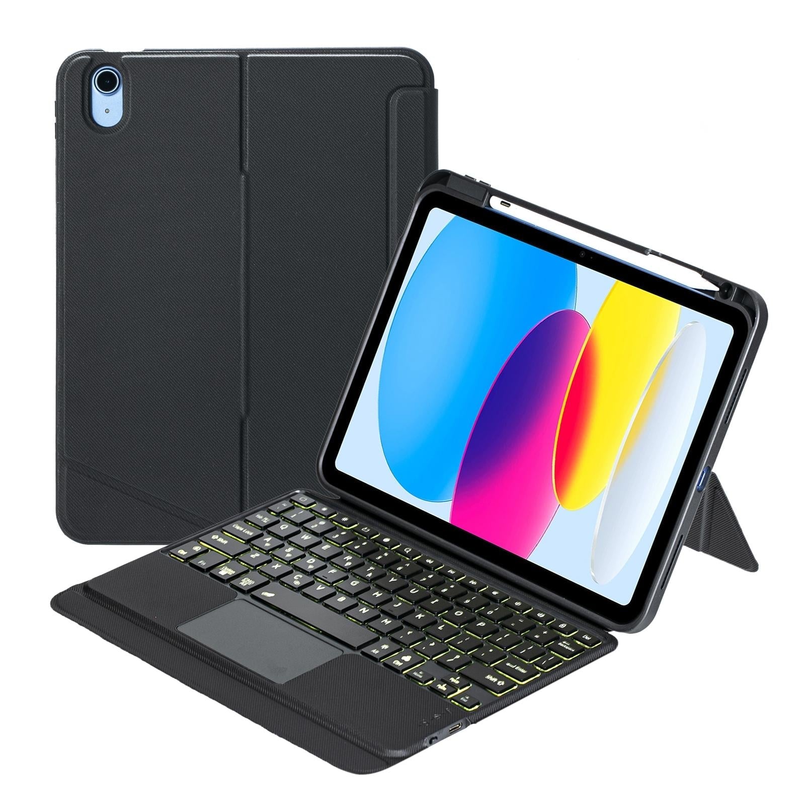 2022 Ipad 10.9 Touch Keyboard Case - Split Type Bluetooth Leather