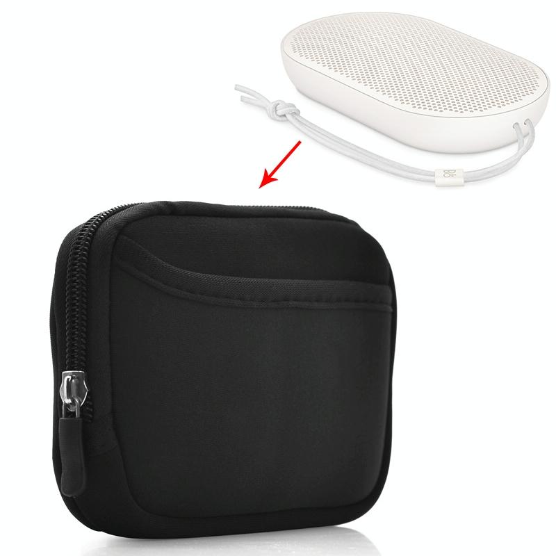 2-pack Soft Nylon Protective Bags for b & o Beoplay P2 Portable Bluetooth Speaker