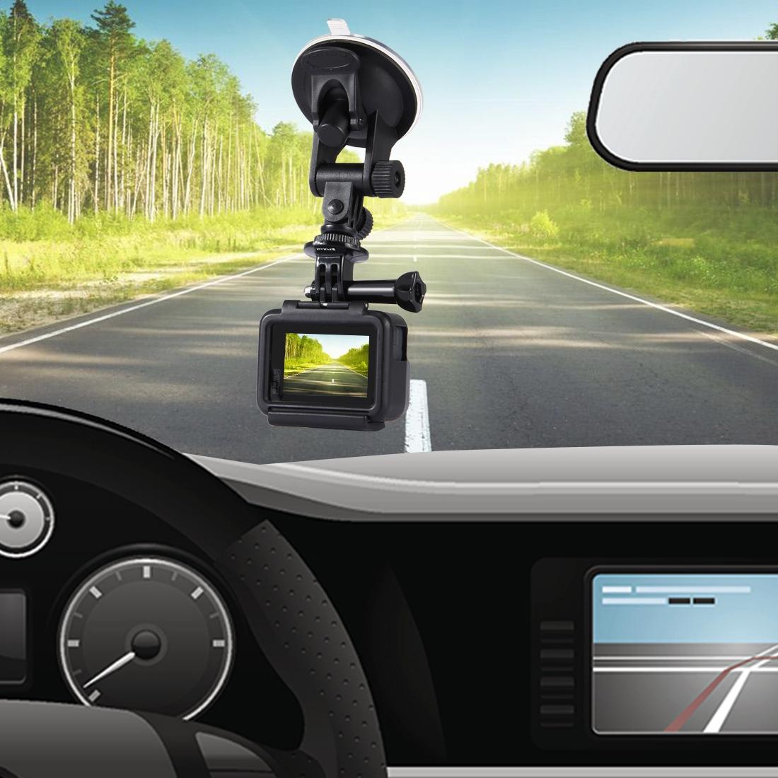 Universal Suction Cup Mount for Action Cameras with Tripod Adapter and Storage Bag