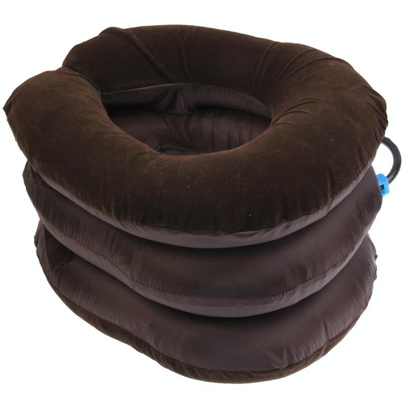 3-Layer Neck Massager For Cervical Vertebrae Brown
