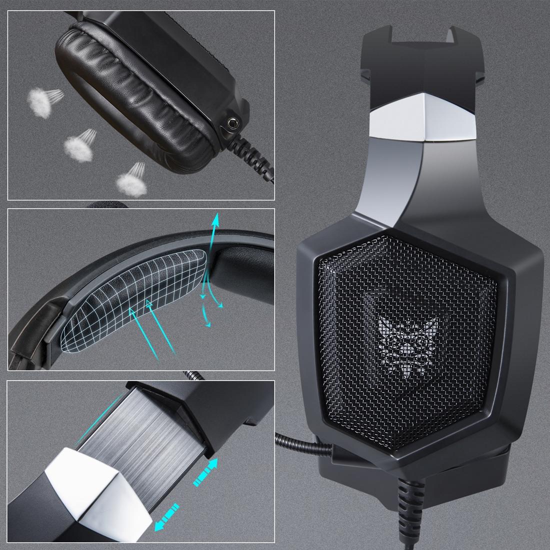 Surround Gaming Headset With Mic & Led Onikuma K8 - Black