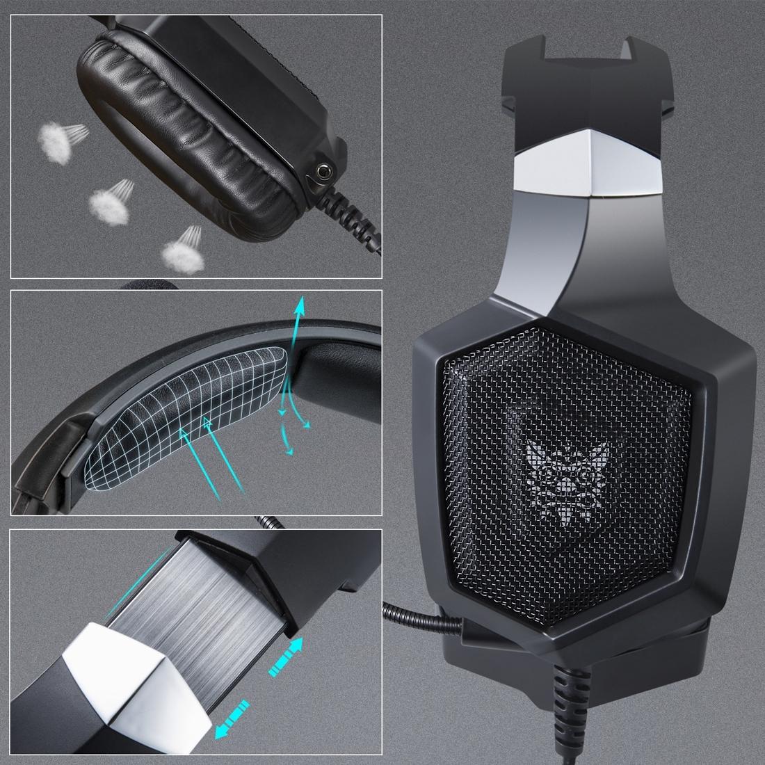 Surround Gaming Headset With Mic & Led Onikuma K8 - Black