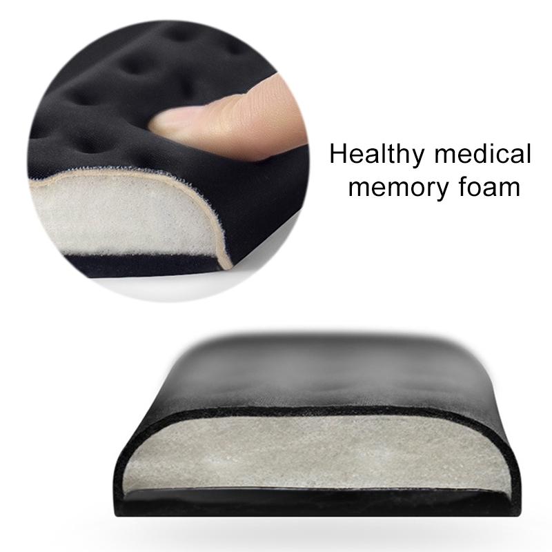 Memory Foam Wrist Rest & Mouse Pad Single Hand Black