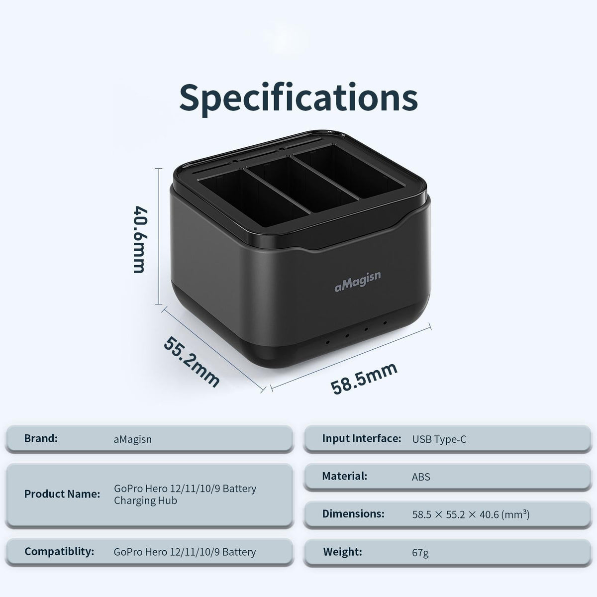 Gopro Hero Battery Charger Seat - Amagisn