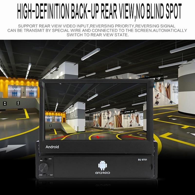 7 Inch Hd Foldable Car Android Radio Receiver Fm / Bluetooth / Tf / Gps / Phone Link / Wifi 1Gb + 32Gb