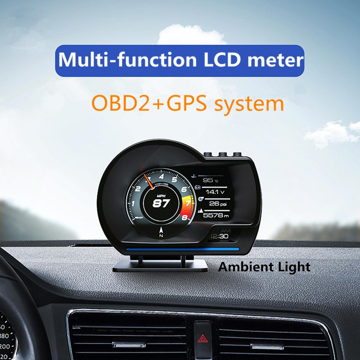 Car Hud Head Up Display Obd Gps Driving Computer Code Table
