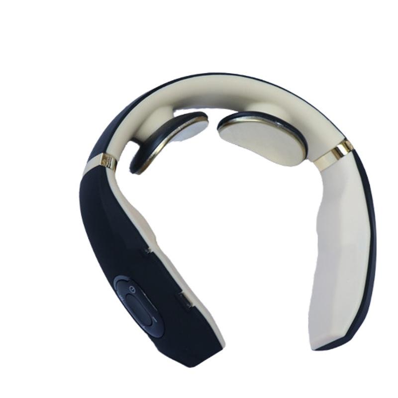Intelligent Neck Massager Electromagnetic Vibration Black