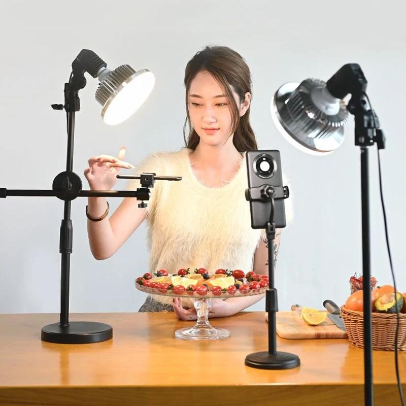 Desktop Photography Stand Kit with Mushroom Fill Light - 80W 120Mm