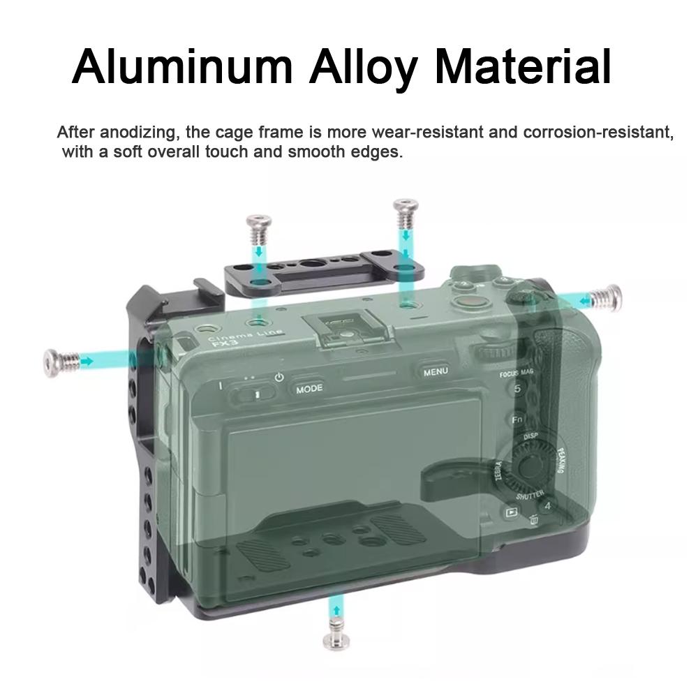 Camera Protection Cage Stabilizer Rig - Rabbit Cage for For Sony Fx30 / Fx3 - Only Rabbit Cage