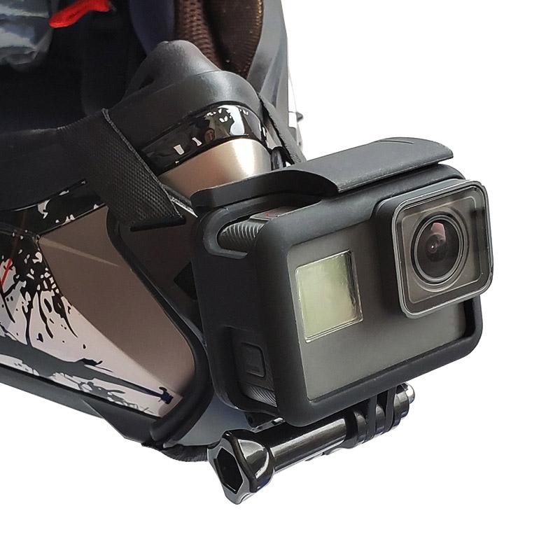 Universal Motorcycle Helmet Mount for Action Camera and Phone