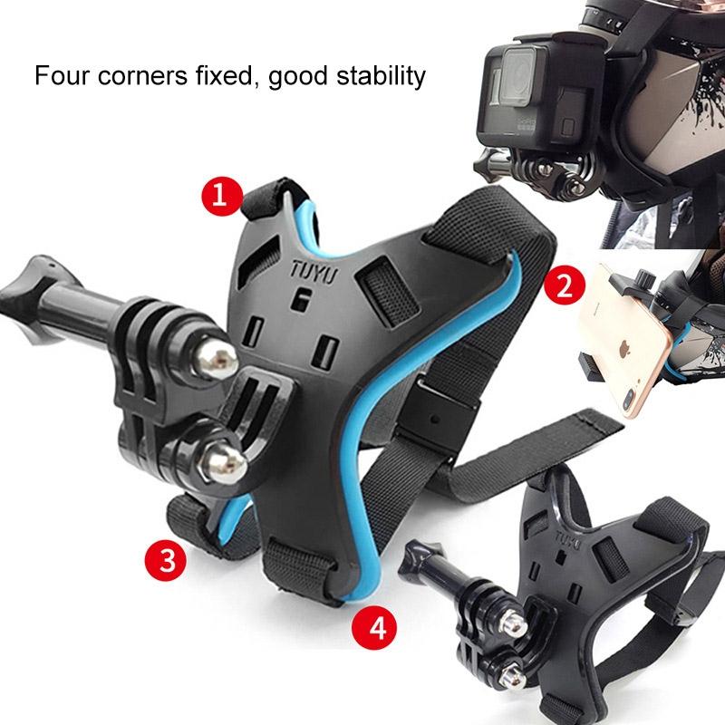 Universal Motorcycle Helmet Mount for Action Camera and Phone