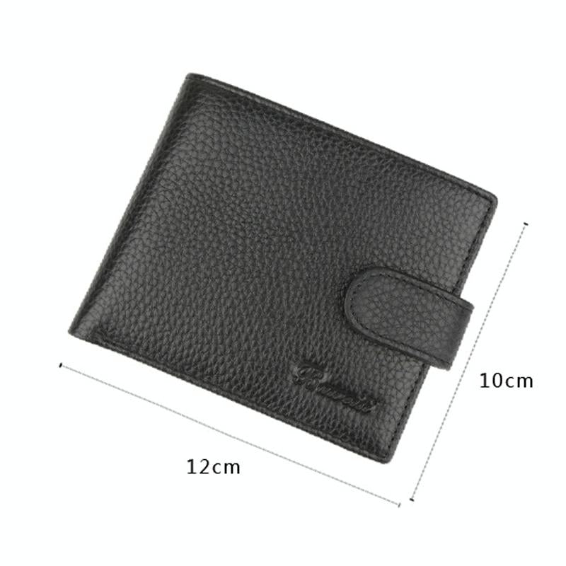 Rfid-blocking Short Men Wallet - Anti-magnetic