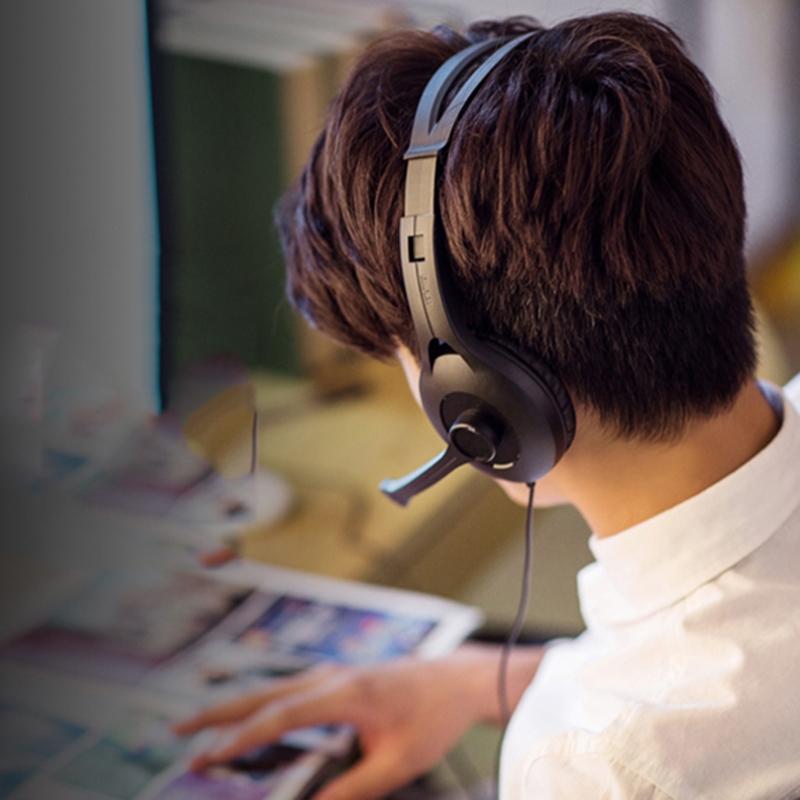 2M Gaming Headset With Microphone Double Hole