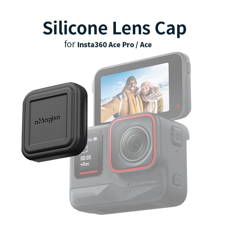 Silicone Lens Cap for Sports Camera - Protective Cover - For Insta360 Ace