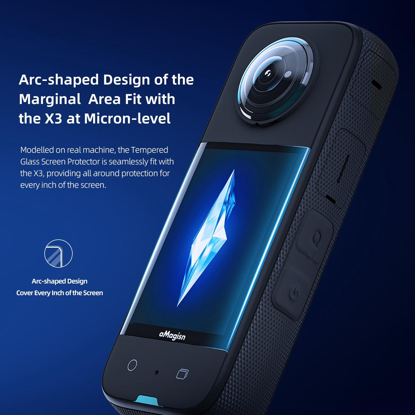 Tempered Film Protection for Insta360 X3 Sports Camera - 1 Set - 2Sets