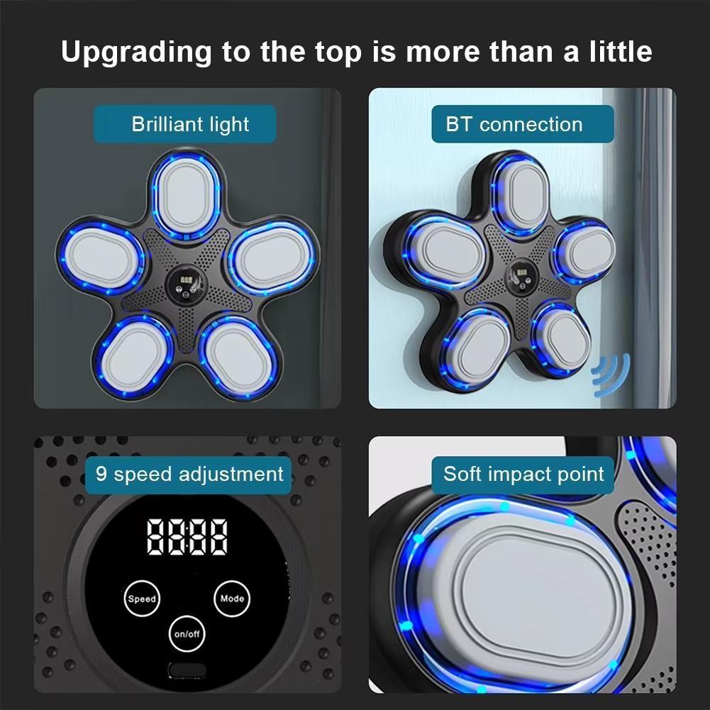 Bluetooth Music Boxing Machine With Adult Gloves - Reaction Training - With Adult Gloves