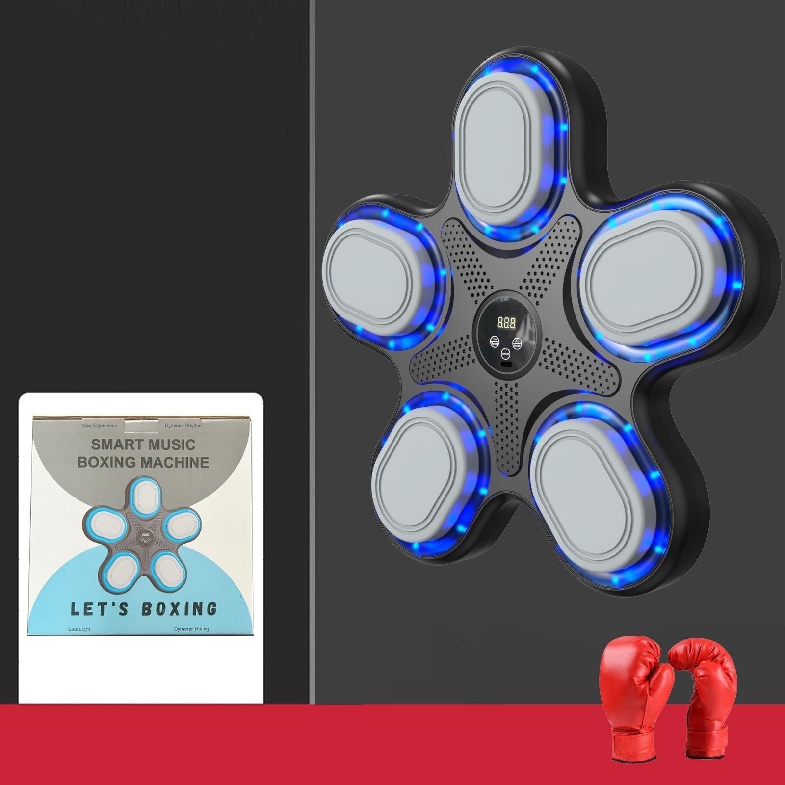 Bluetooth Music Boxing Machine With Adult Gloves - Reaction Training - With Adult Gloves