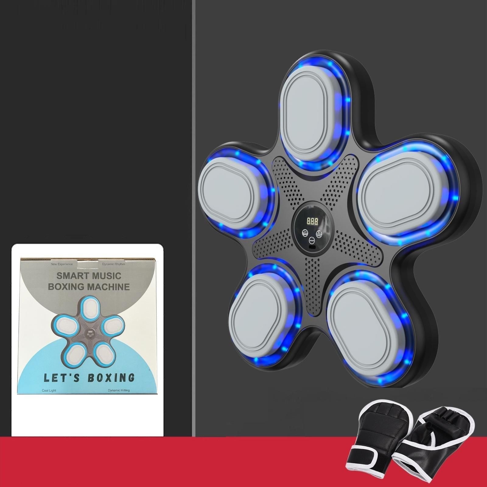 Bluetooth Music Boxing Machine With Adult Gloves - Reaction Training - With Adult Gloves