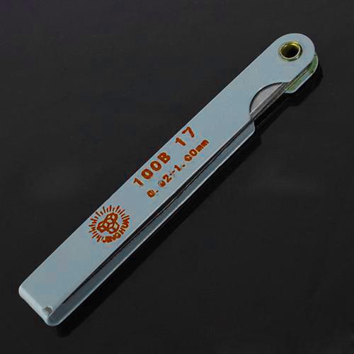 17-blade Metric Feeler Gauge for Precise Gap Measurement 0.02-1mm