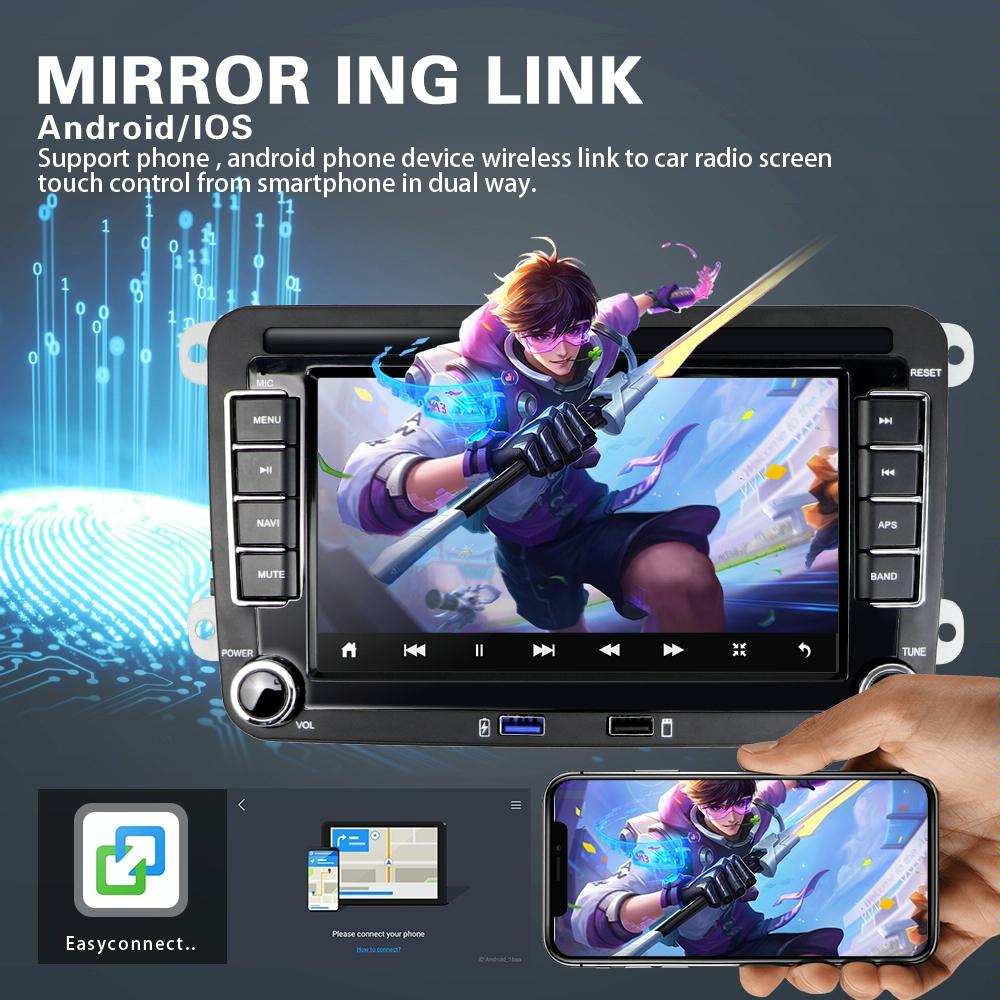 7 Inch Android 10.0 Car Multimedia Player Navigation Bluetooth Reversing Integrated - 2 + 16G