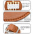Double-sided Leather Golf Spike Insert Bag - Outdoor Waist Hanging Storage - Double-Sided Brown