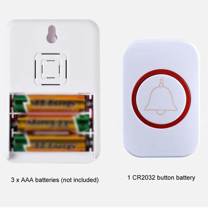 Wireless Doorbell With Remote Control And Flashing Light - Cmf1188-12