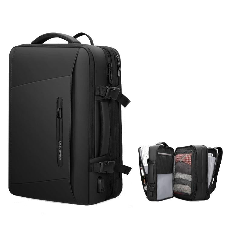 Large Capacity Oxford Cloth Backpack - 17.3 Inch Expansion Style for Men