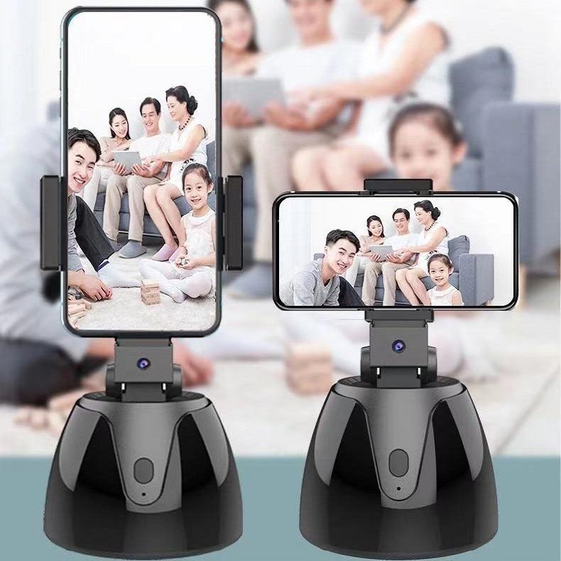 Smart 360-degree Follow-up Tripod Head with Live Video Recording and Charging