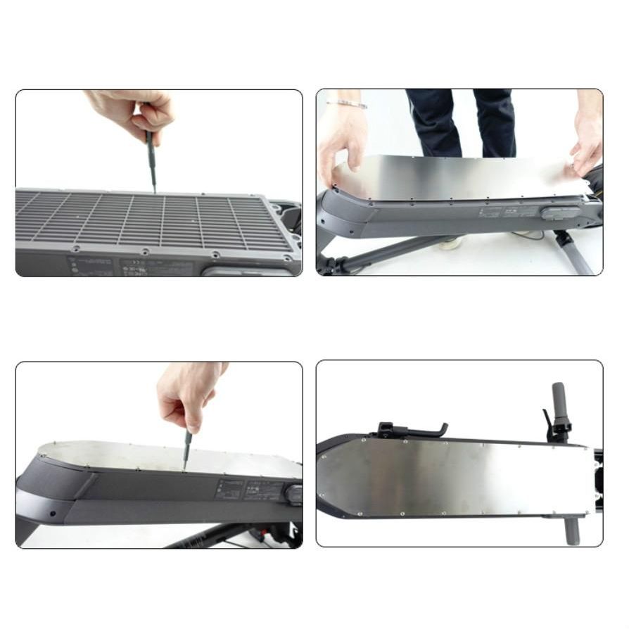 Waterproof Stainless Steel Scooter Chassis Cover for Xiaomi Pro - Protection Accessories
