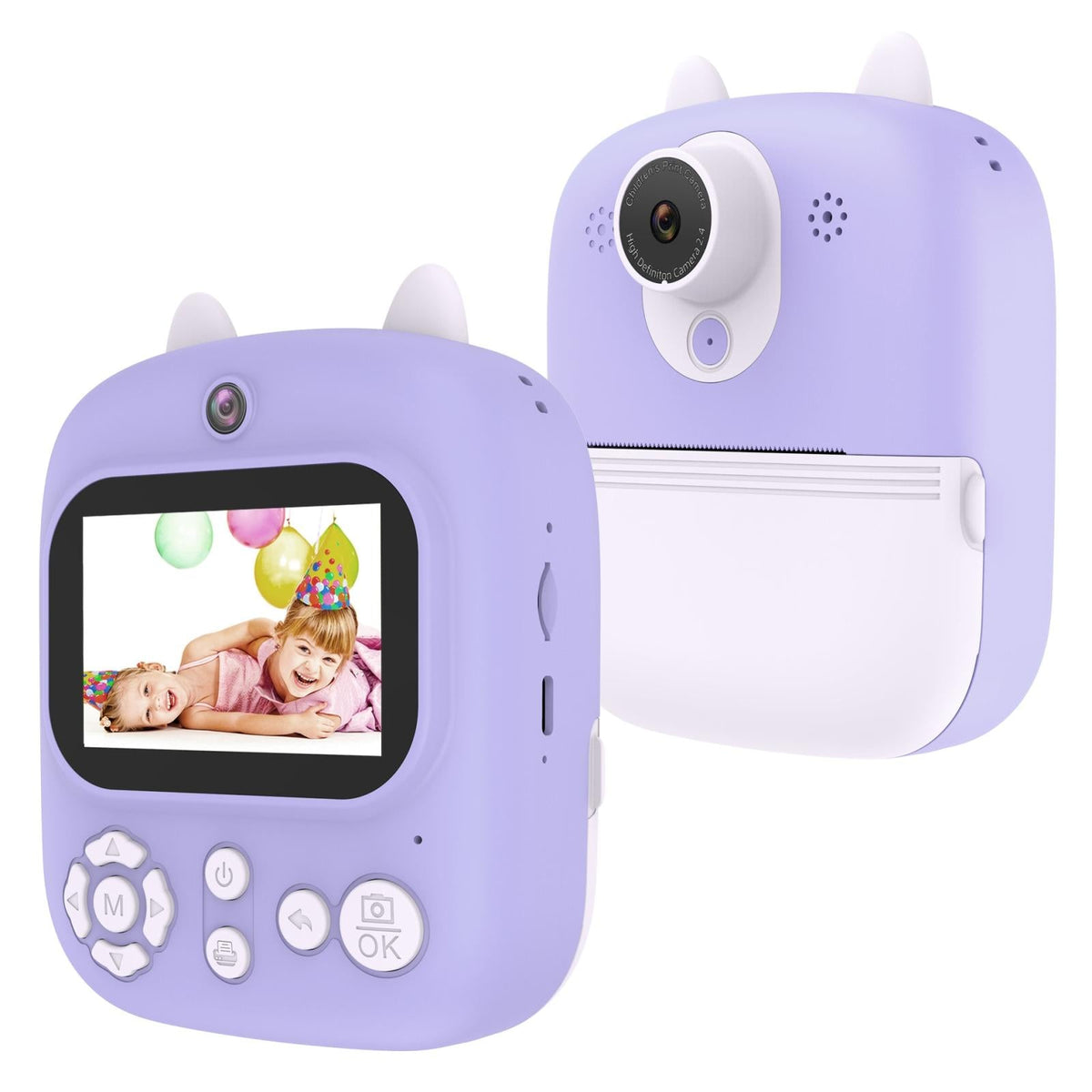 32g Instant Camera with 2.4 Display & Card Reader for Kids - 1200w Blue - Standard Blue