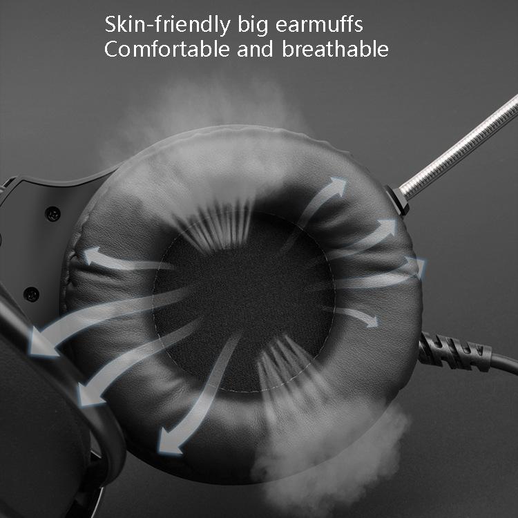 Usb Luminous Gaming Headset For Desktop