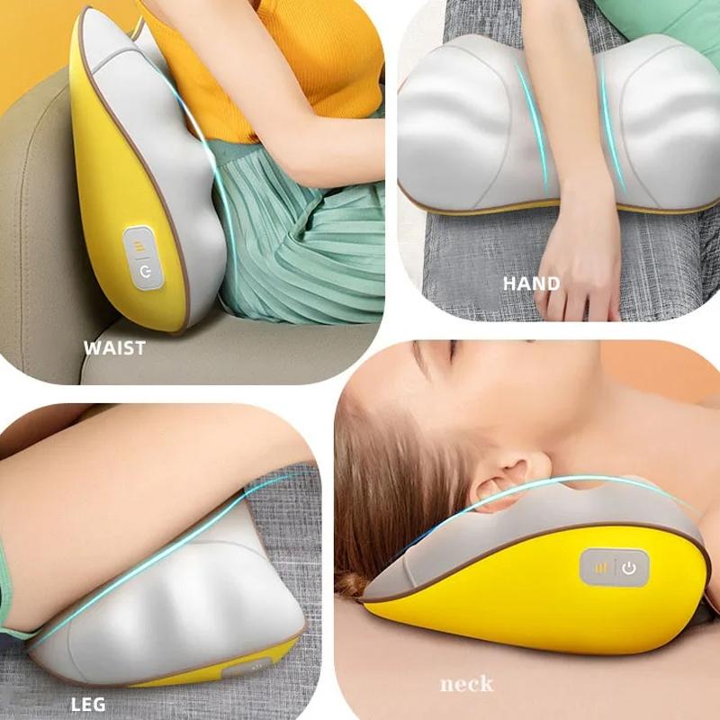 Portable Lumbar And Neck Massager For Car Gray Charging Model - Charging Model Gray