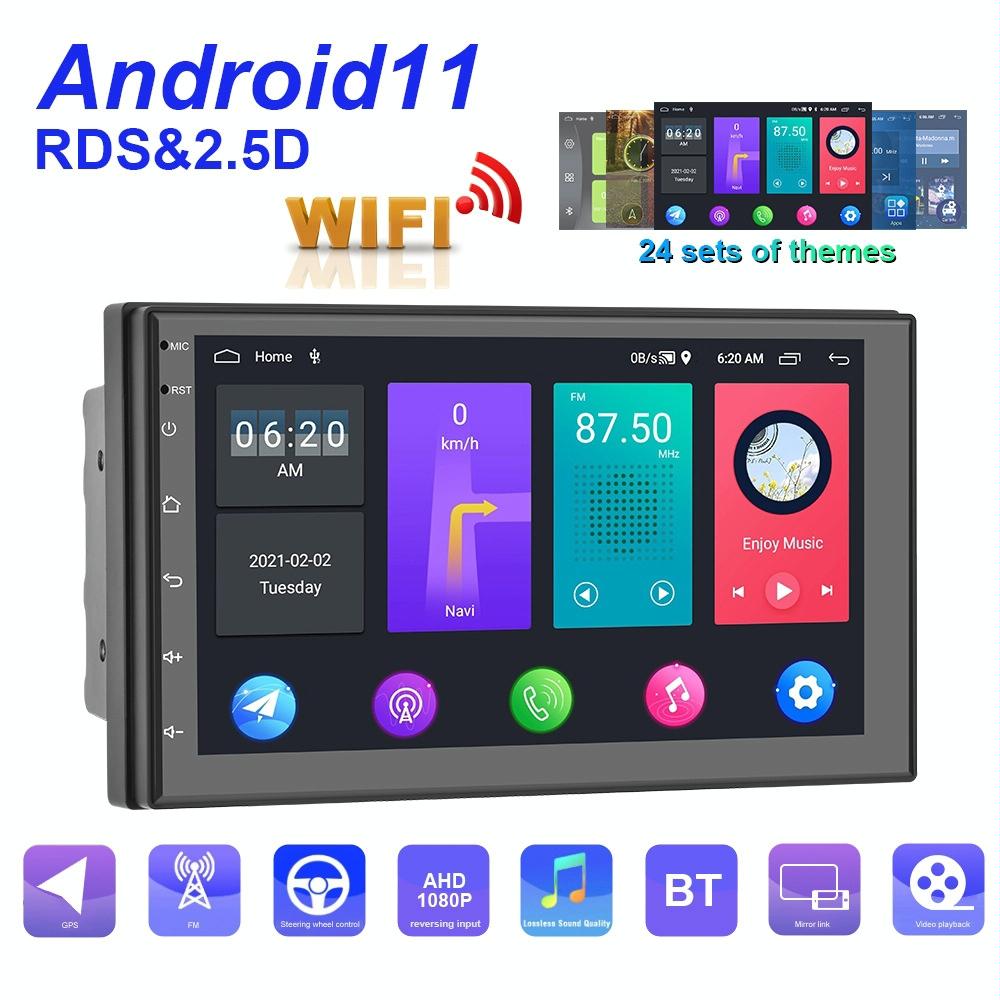 7 Inch Android Wifi Car Navigation Reversing Video Player - 2 + 32G Standard + 4Lights Camera