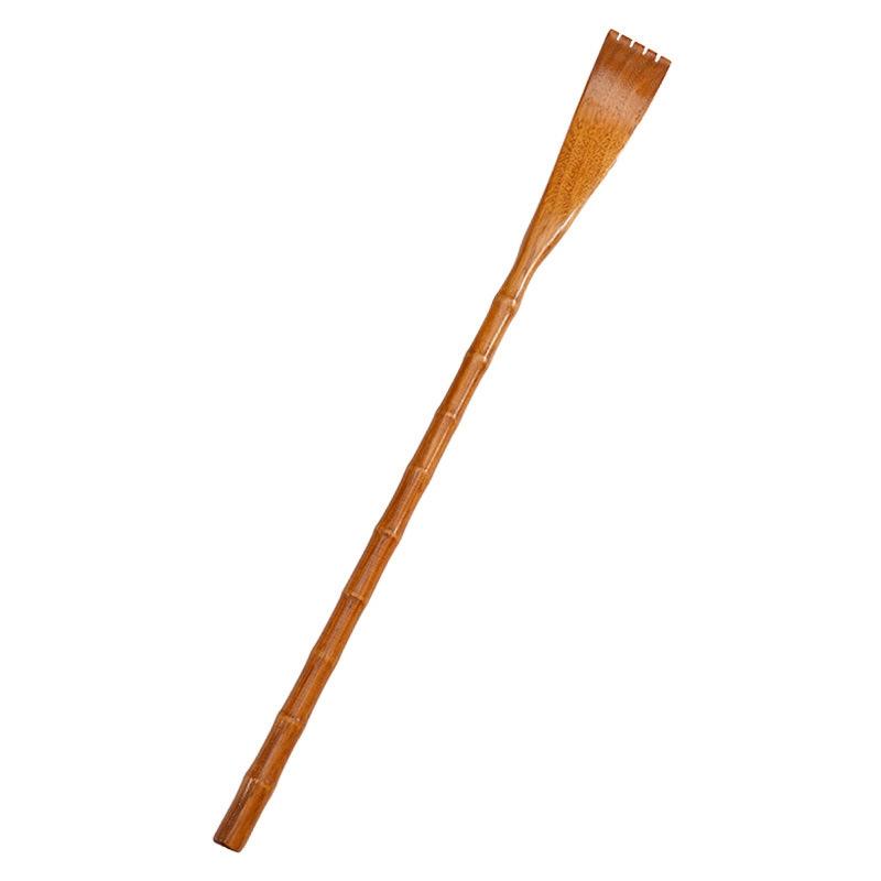 Long Handle Wooden Back Scratcher Round Nature Colour