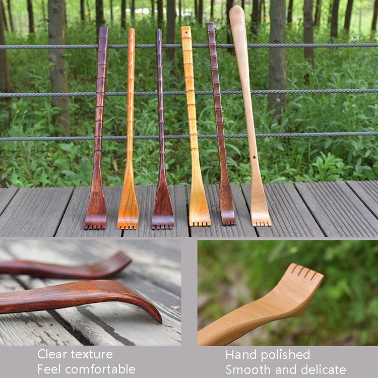 Long Handle Wooden Back Scratcher Round Nature Colour