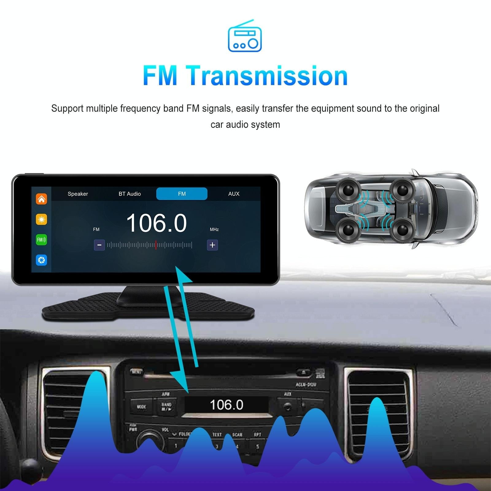 6.86 Inch 4K Dvr Smart Screen Player - Compact & High-Resolution - Standard + 64G Memory Card
