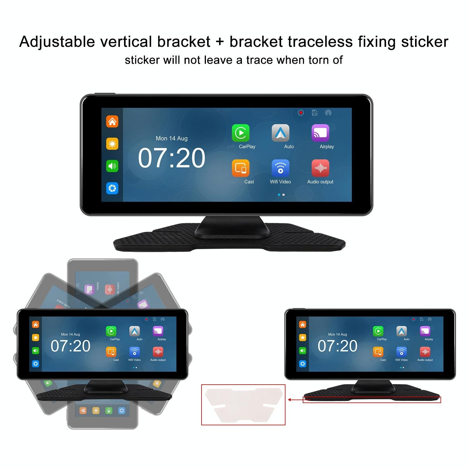 6.86 Inch 4K Dvr Smart Screen Player - Compact & High-Resolution - Standard + 64G Memory Card