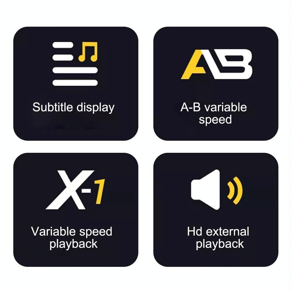 16Gb Mp3 Player With Fhd Camera & Bluetooth - 4Gb