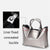 Blue Cowhide Messenger Tote For Women Large Capacity