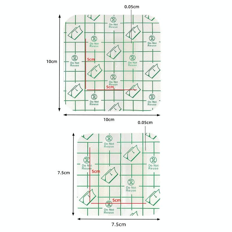 Self-Adhesive Hydrocolloid Heel Blister Patch 50 Pack - 10X10Cm