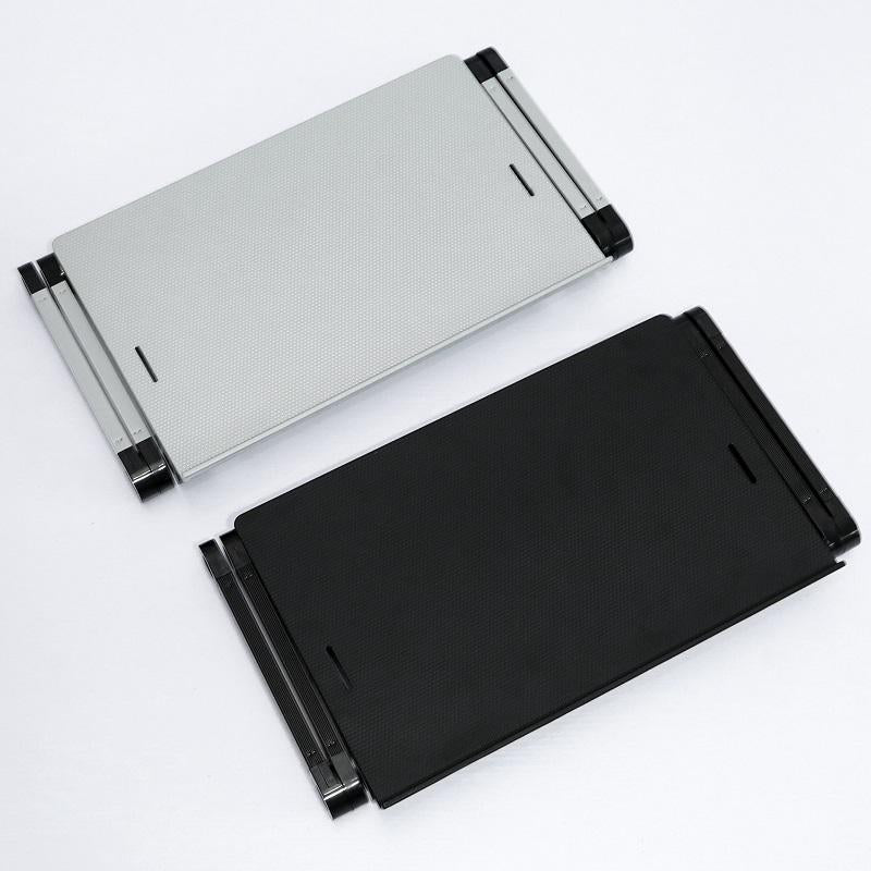 Adjustable Folding Laptop Desk with Mouse Board - Silver