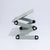 Adjustable Folding Laptop Desk with Mouse Board - Silver