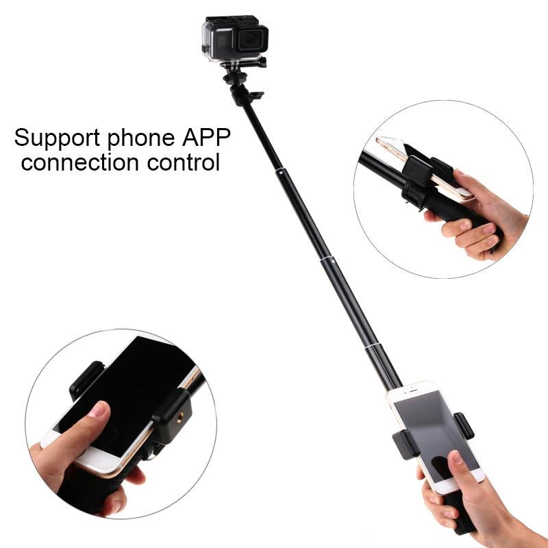 Foldable Tripod Selfie Stick for Action Cameras and Phones - 93cm