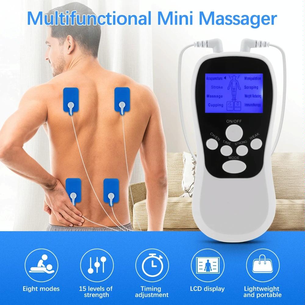 Blue Low Frequency Pulse Meridian Massage Instrument - White Upgrade