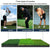 Indoor Golf Practice Pad - 3-in-1 Swing Mat for Hitting and Chipping - 90X40Cm