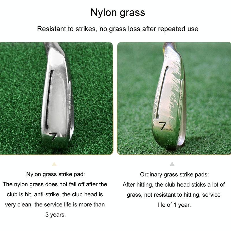 Indoor Golf Practice Pad - 3-in-1 Swing Mat for Hitting and Chipping - 90X40Cm