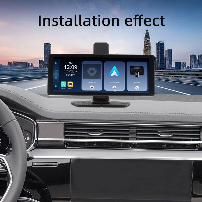 Portable Car Bluetooth Dvr Monitor - Supports Carplay / Android Auto - Display + Camera